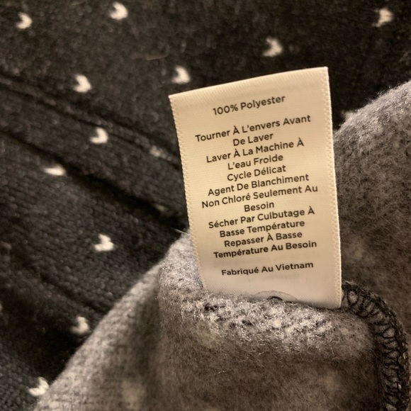 Talbots Geometric Nordic Fair Isle Fleece Sz LP - Picture 5 of 10